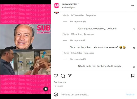 Mulher de Stênio Garcia foi bastante criticada nas redes sociais