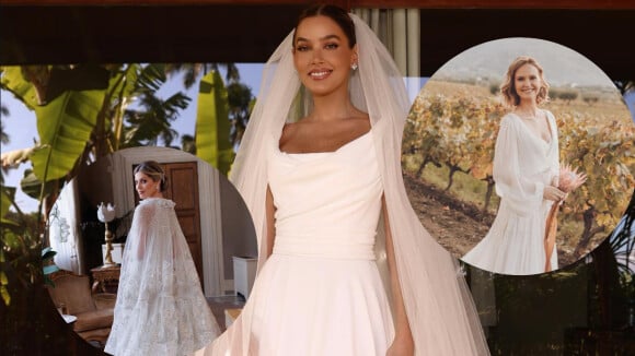 Casamento das famosas: aqui estão os vestidos de noiva mais bonitos de 2022 para você se inspirar!