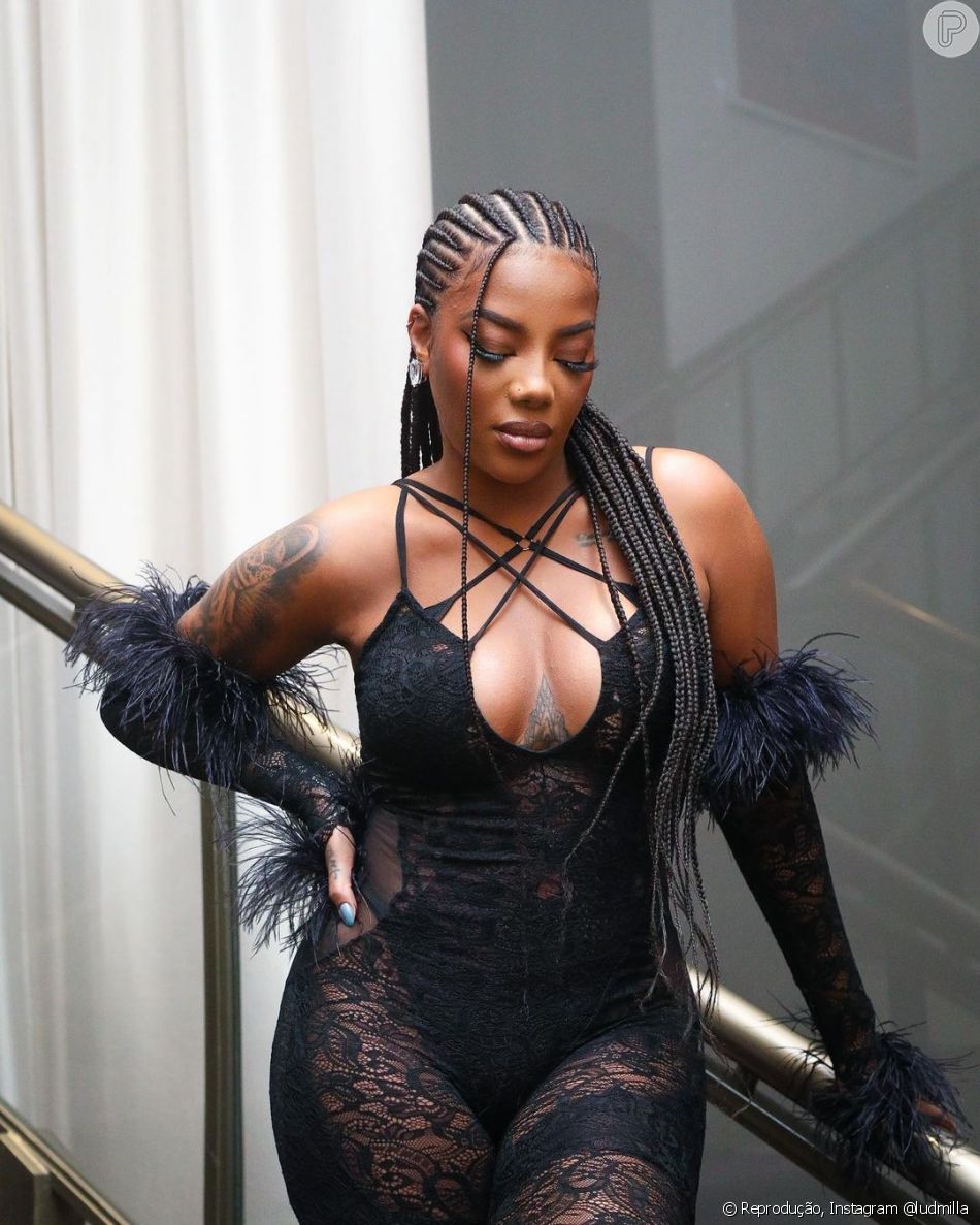 Ludmilla escolheu um visual com tranças para o cabelo no MTV Miaw
