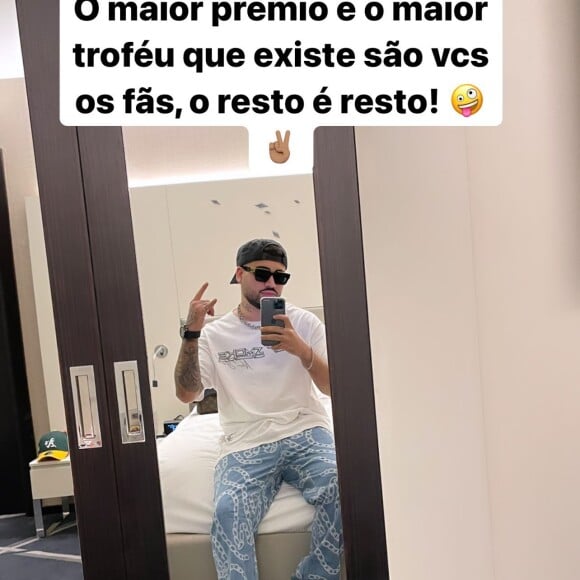 De acordo com Kevinho, a premiação seria armada e sem credibilidade