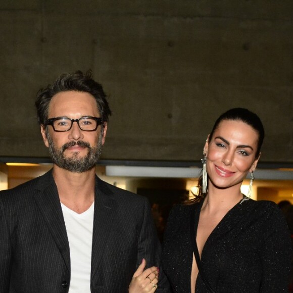 Rodrigo Santoro e Mel Fronckowiak no show em comemoração aos 80 anos de Caetano Veloso