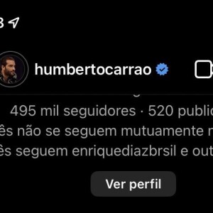 Humberto Carrão recebeu mensagens de candidatas até na caixa de mensagens do Instagram