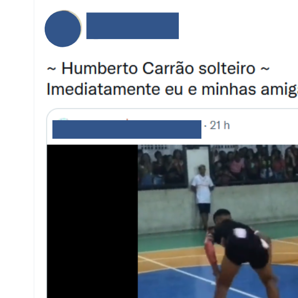 Humberto Carrão solteiro também despertou os mais variados memes