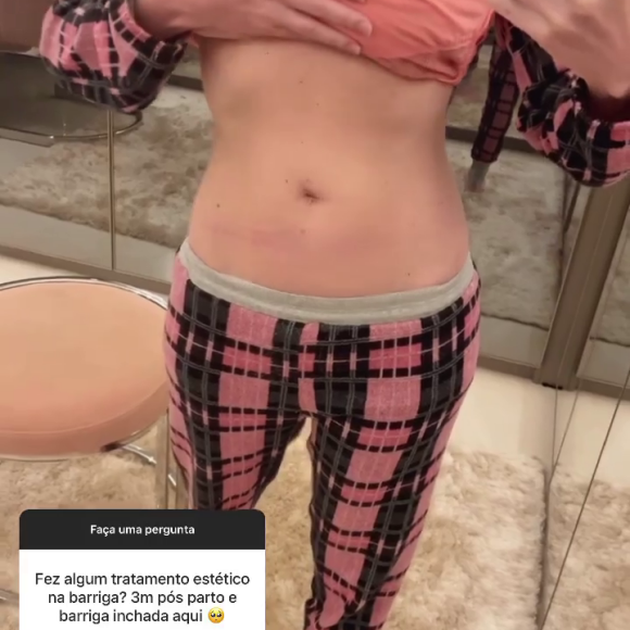 Bárbara Evans exibiu a barriga chapada quatro meses após dar à luz e falou sobre a perda de peso