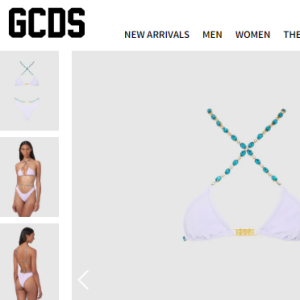 Biquíni com pedras usado por Bruna Marquezine no show de Rosalía é da marca GCDS