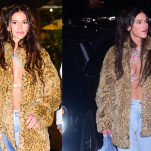 Biquíni com pedras, jeans e pelúcia: o look extravagante de Bruna Marquezine em show reúne trends