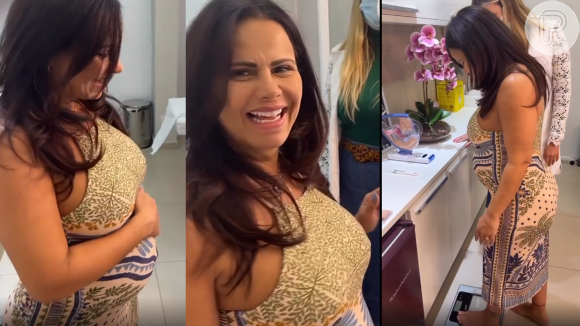 Na reta final da gravidez, Viviane Araujo dividiu com os fãs detalhes de uma das últimas consultas com a obstetra antes da chegada do primeiro filho