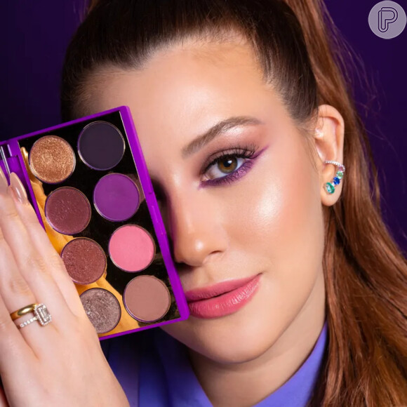 Maquiagem com cores marcantes e eletrizantes com esse conjunto sensação na Palette de Sombras Purple Niina Secrets