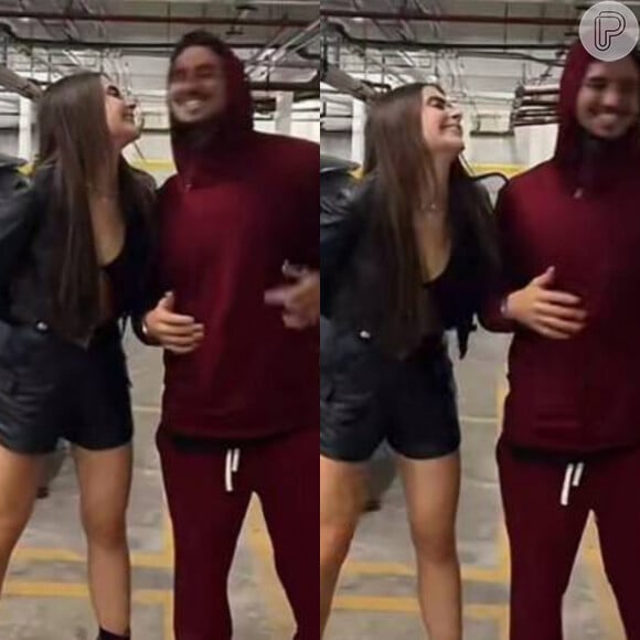 Gabriel Medina e Jade Picon quase se beijam em vídeo postado nas redes sociais