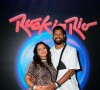 Na reta final da gravidez, Viviane Araújo ainda conseguiu curtir um dia de Rock in Rio com o marido, Guilherme Militão