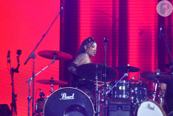 Ludmilla tocou bateria no Rock in Rio