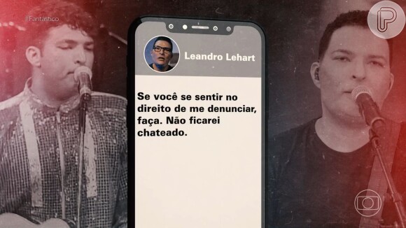 Leandro Lehart, depois, negou ter cometido crimes contra Rita de Cássia