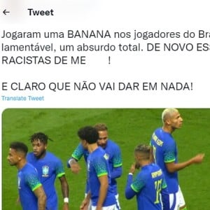 Torcedores da Tunísia jogaram uma banana perto dos brasileiros