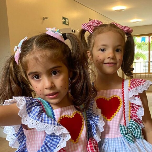 Ivete Sangalo e Daniel Cady são pais das gêmeas Maria e Helena, de 4 anos