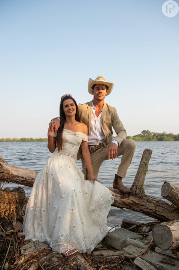 Última semana da novela 'Pantanal': filho de Filó (Dira Paes), Tadeu (José Loreto) se casa com Zefa (Paula Barbosa)