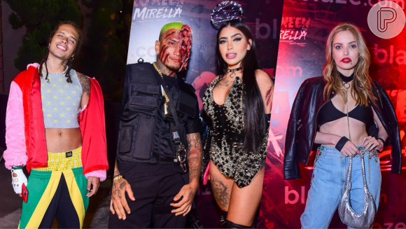 Mirella faz festa de Halloween e reúne famosos em São Paulo