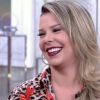 No 'Encontro com Fátima Bernardes', Fernanda Souza avisa que manterá cabelos loiros para se casar com Thiaguinho