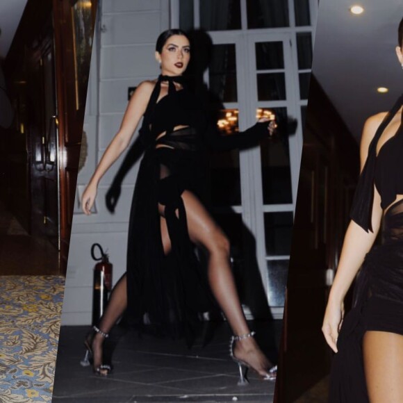 O look Mugler de Jade Picon em prêmio vai te fazer atualizar o conceito de vestido preto nada básico
