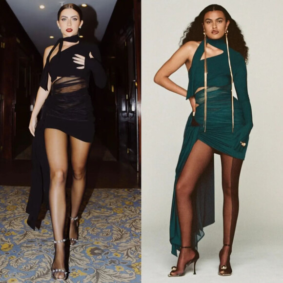 O look de Jade Picon é da marca Mugler e pertence à coleção Inverno 2021
