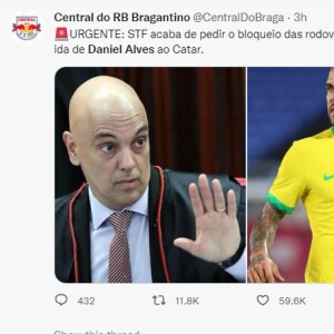 Internautas fizeram memes com a convocação de Daniel Alves