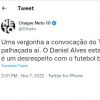 Convocação de Daniel Alves irritou, até, especialistas do futebol