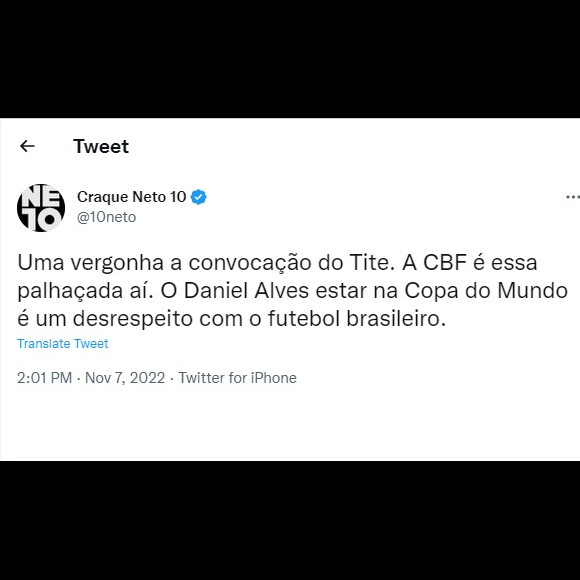 Convocação de Daniel Alves irritou, até, especialistas do futebol
