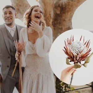 Buquê de noiva boho e exótico de Fernanda Rodrigues tem significado especial e marcante. Descubra!