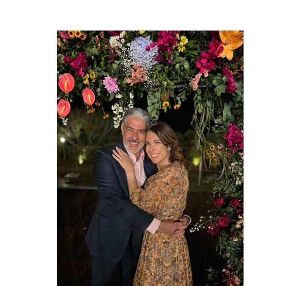 William Bonner se casou com Natasha Dantas em 2018
 