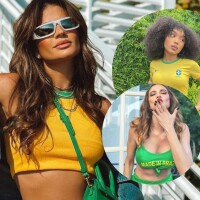 Vai, Brasil! Famosas driblam calor com looks estilosos na torcida em jogo decisivo contra Coreia do Sul