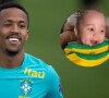 Éder Militão comemora vitória do Brasil com a filha
