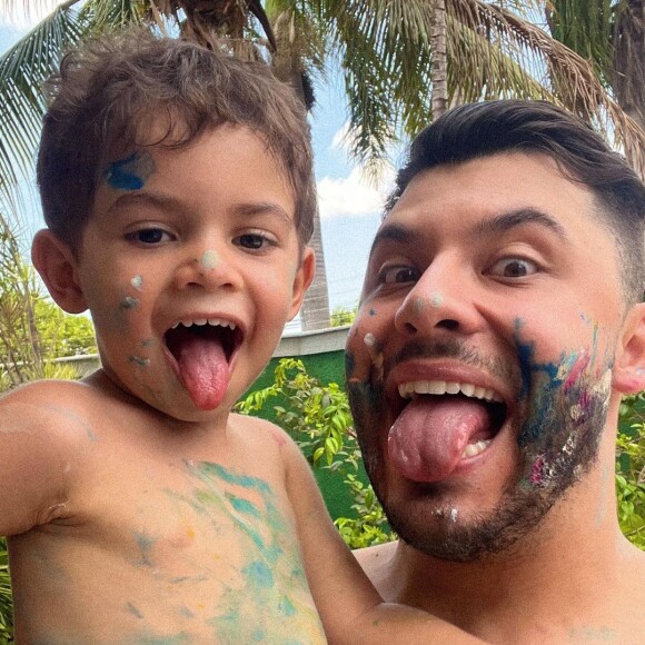 Murilo Huff quer focar na carreira e nos cuidados com o filho Leo, que completa 3 anos esse mês