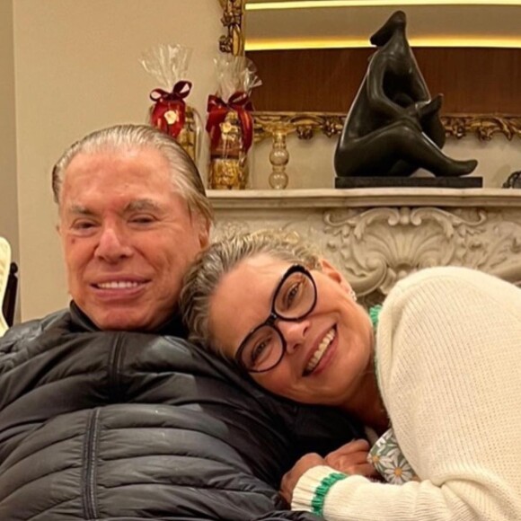 Silvio Santos em raro momento de intimidade com a filha, Cintia