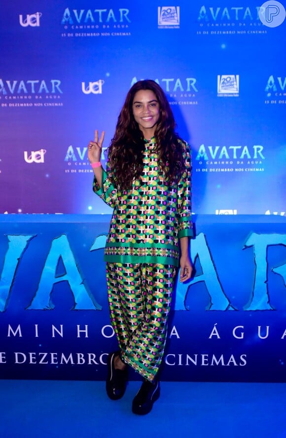 Lucy Alves em sessão para convidados do filme 'Avatar: O Caminho da Água'