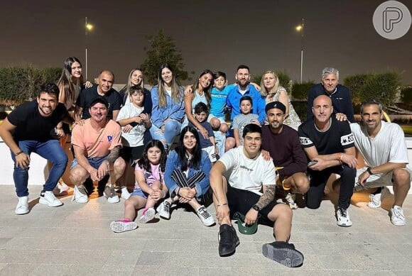 Messi encontrou os familiares durante um dia de folga da Copa do Mundo