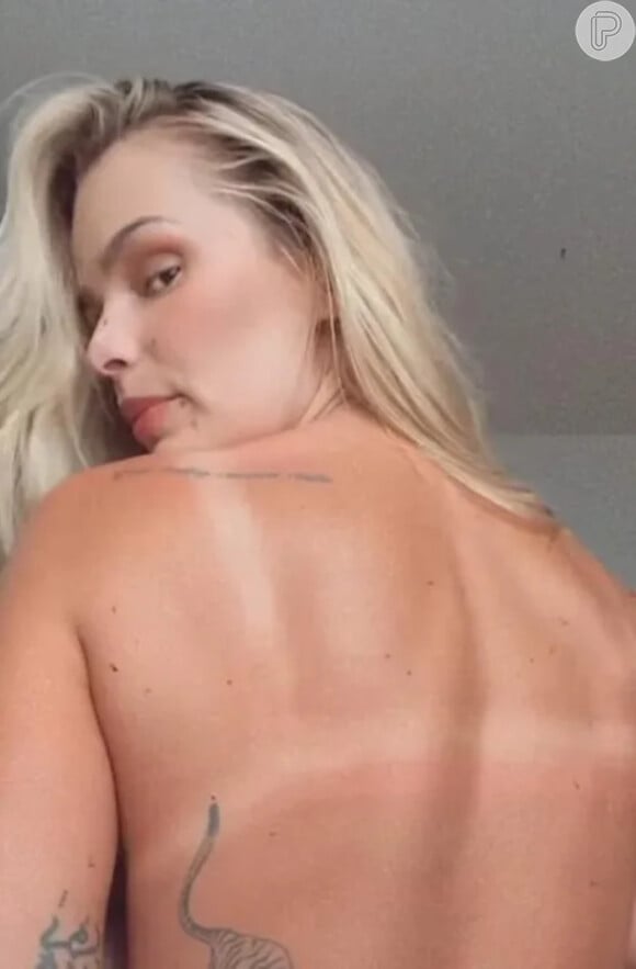 Recentemente, Yasmin Brunet exibiu o corpo nu para mostrar que exagerou no bronzeado