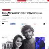 O affair de Bruna Marquezine e Marlon Teixeira virou notícia também em Honduras