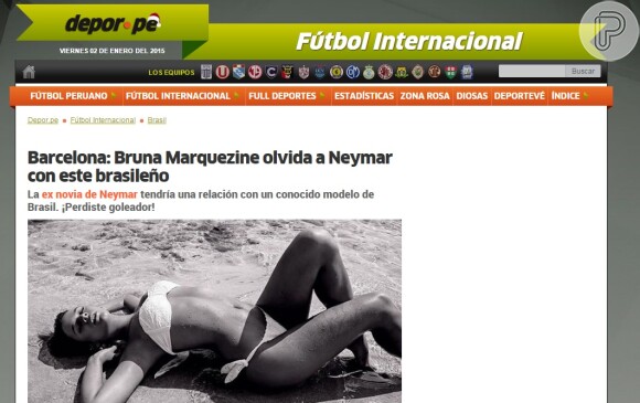 O jornal 'Depor', do Peru, brincou com Neymar: 'Perdeu, goleador'
