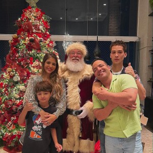João Guilherme passou o Natal com a família por part de mãe