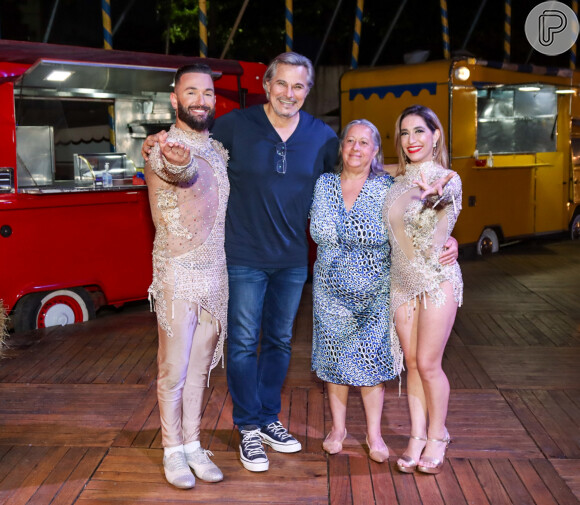 Edson Celulari também levou à mãe a circo no Rio de Janeiro