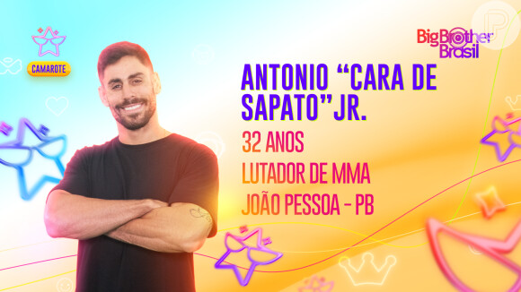 'BBB 23': o lutador Antonio 'Cara de Sapato' Jr é natural de João Pessoa e participou do 'The Ultimate Fighter'