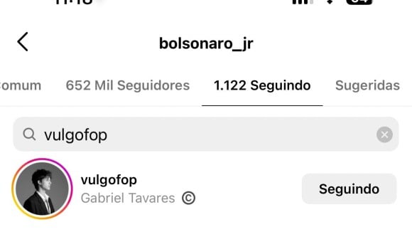 BBB 23: Internautas descobriram que Gabriel é seguido por Renan Bolsonaro