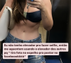 Mariana Bridi exibiu a barriga chapada em selfie no elevador