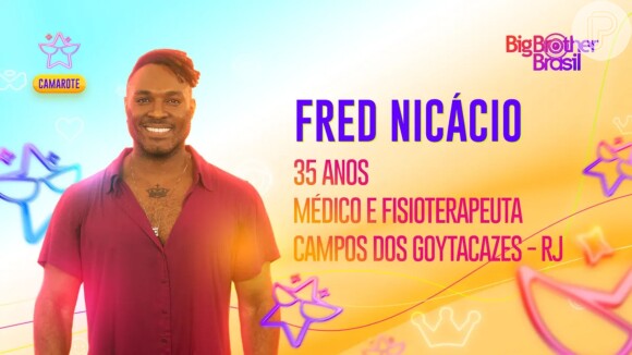 BBB 23: Fred Nicácio, do time Camarote, é médico, fisioterapeuta e tem 35 anos