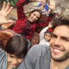 Carol Celico e Kaká curtem viagem à Disney com os filhos, Luca e Isabella, em 5 de janeiro de 2014