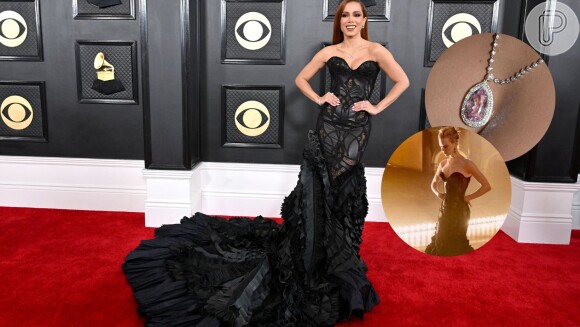 Look de Anitta no Grammy: vestido já foi usado por atriz internacional e joia tem valor surpreendente. Aos detalhes!