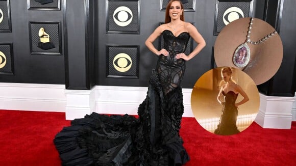 Look de Anitta no Grammy traz joia de R$ 300 mil e vestido feito em 300 horas e já usado por Nicole Kidman