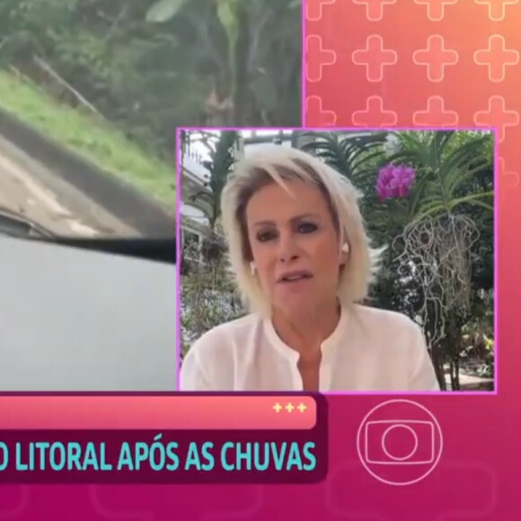 Ana Maria Braga enfrentou 7h de estrada entre Barra do Sahy e São Sebastião após um forte temporal atingir e devastar o litoral Norte de SP