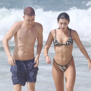 Jade Picon e o irmão, Luca Picon, foram à praia do Rio de Janeiro