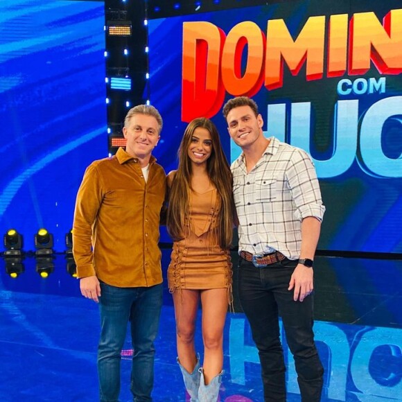 Key Alves se reencontrou com Gustavo no palco do 'Domingão com Huck'