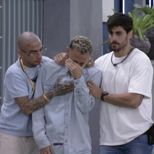 BBB 23: Fred Desimpedidos foi consolado por MC Guimê e Cara de Sapato após a saída de Larissa da casa